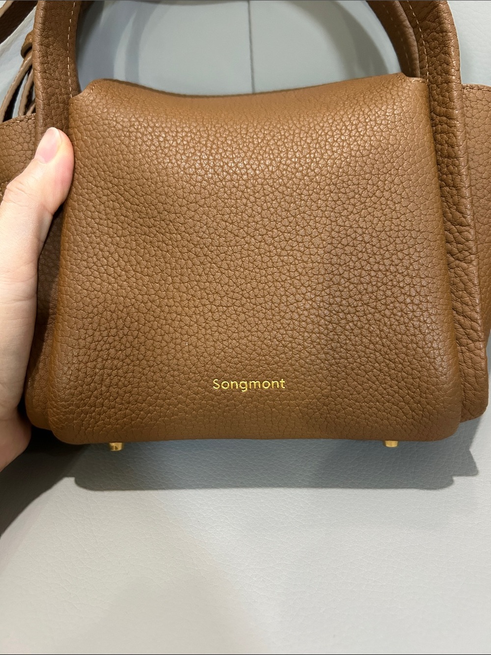 Songmont Mini Song Bag In Golden Brown - Good condition - Picture 3 of 12